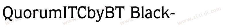 QuorumITCbyBT Black字体转换 QuorumITCbyBT Black字体转换
